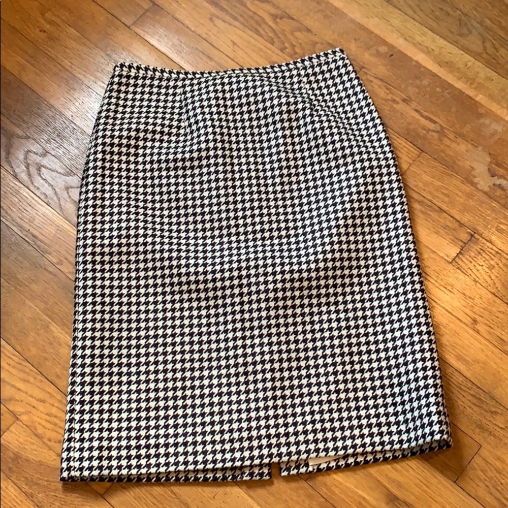 Wool pencil skirt